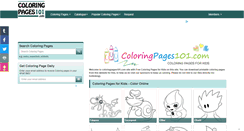 Desktop Screenshot of coloringpages101.com